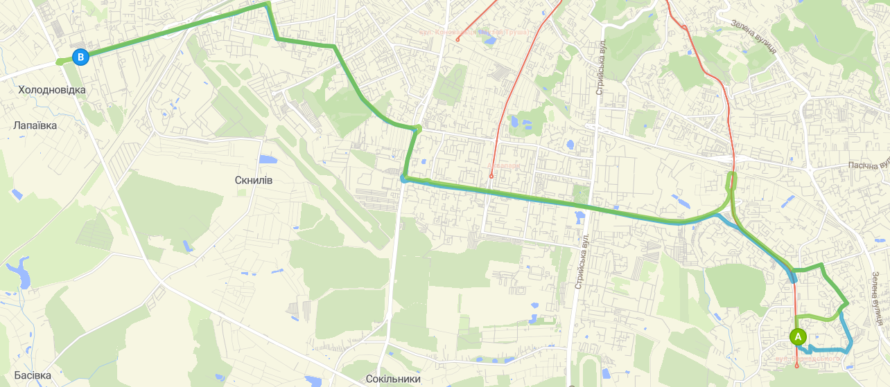 14 маршрутка схема руху