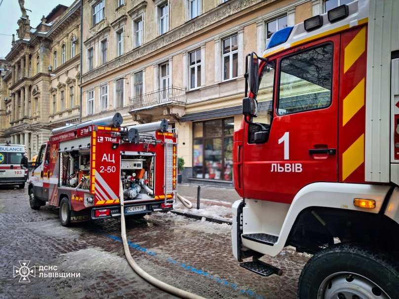 Внаслідок пожежі у квартирі в центрі Львова загинув 71-річний чоловік