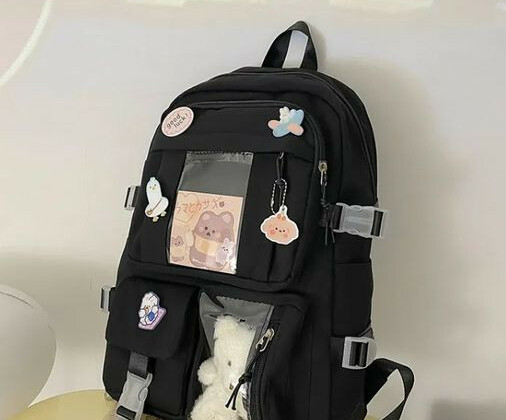 рюкзак для дівчинки з наліпками